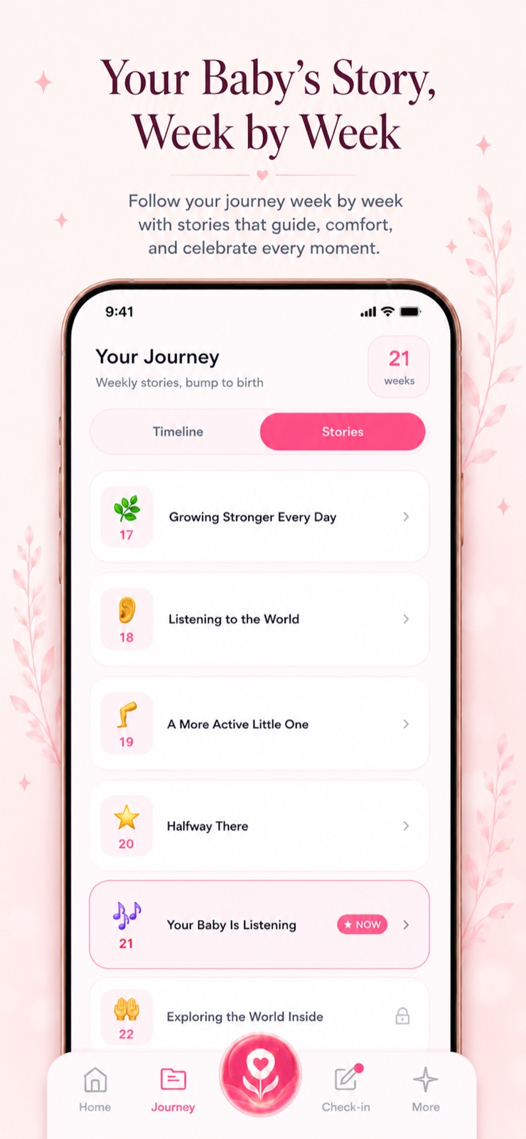 Your Baby's Story, Week by Week — weekly stories